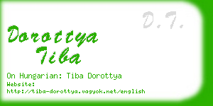 dorottya tiba business card